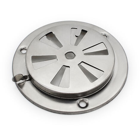 Rosette De Ventilation Ajustable En Acier Inoxydable - 125 Mm - Pour Barbecue, Bateau, Camping-Car, Garage