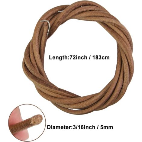 Courroie Machine à Coudre 3pcs Bracelet En Cuir Machine à Coudre 183cm Cordon En Cuir Rond