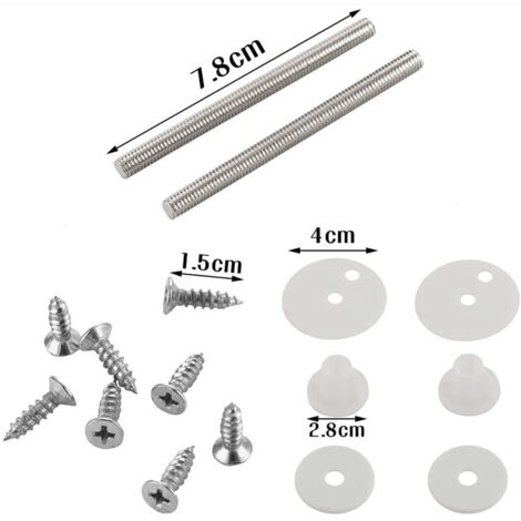 Embouts De Charnière Pour Siège De Toilette Roca DAMA Giralda Senso - Référence AI0001100R, Laiton Chromé, Lot De 4