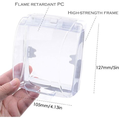 Housse De Protection Pour Caméra De Sécurité Extérieure - En Plastique Résistant Aux Intempéries - Pare-soleil Et Anti-pluie - Blanche