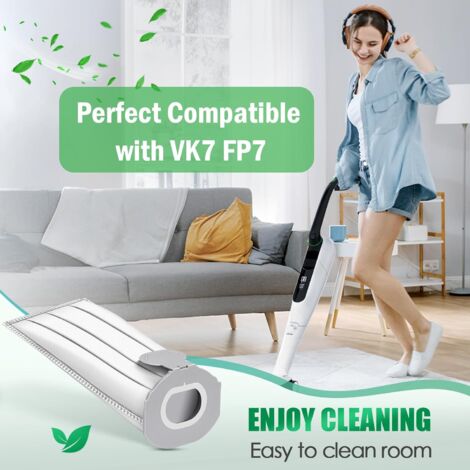 Sacs D'aspirateur LADYSONS Pour Vorwerk Kobold VK7 - Lot De 12 Avec Filtres Et Brosse