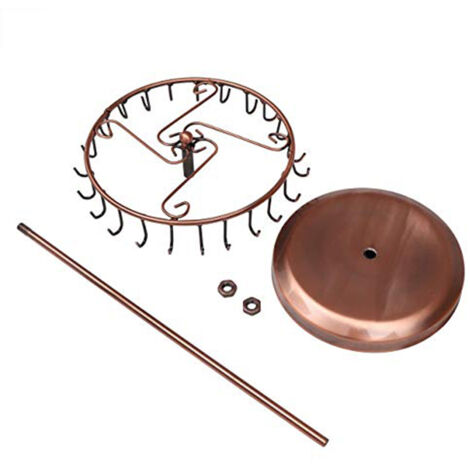Support à Boucles D'oreilles 5 Niveaux | Métal Rotatif 360° | Capacité 105 Paires | Hauteur Réglable | Noir