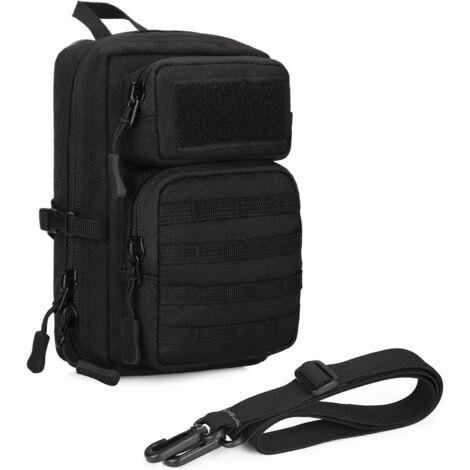 HUNTVP Sac Bandoulière Tactique Molle - Mini Sacoche Multifonction Pour Randonnée Camping Et Voyage