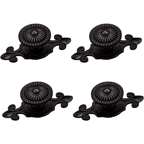 Poignées De Porte Sphériques Vintage – Lot 2 Pièces, Alliage Aluminium, Noir, Pour Meubles Et Portails - 13