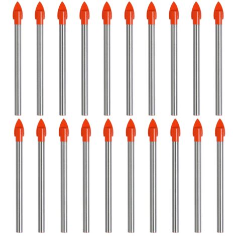 Forets Carrelage Et Verre 6mm - Lot De 10 - Revêtement Titane - Percage Précis