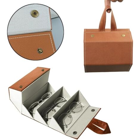 Étui à Lunettes Souple En Cuir - Protection Anti-rayures - Portable Et Léger - 175x75mm - Multi-couleurs