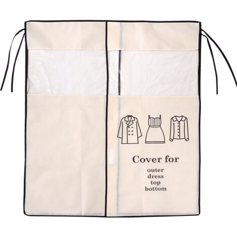 Housses à Vêtements, Lot De 12, 60 X 100 Cm (noir), Anti