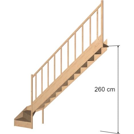 Escalier Quart Tournant Bas Réversible En Sapin  Woodup
