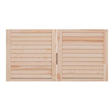 Portes De Placard Demi-persiennées Pliantes 71 Cm