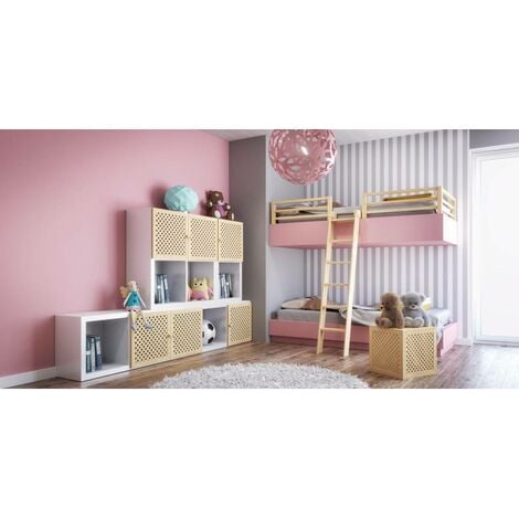 Porte De Placard Naturel Croisillon 39,5 X 39,4 Cm