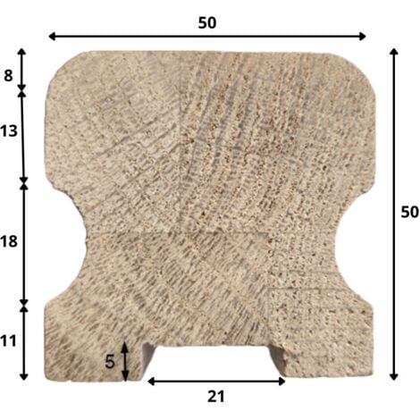 Sellon24® Main Courante En Bois De Chêne 42,4 Huilé En Bois Véritable
