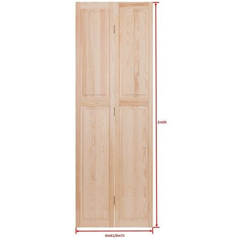 Portes De Placard Pliantes Pleines 61 Cm