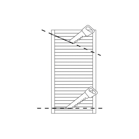 Porte De Placard Naturel Recoupable 199,5 X 39,4 Cm