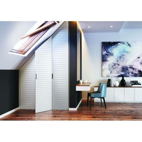 Porte De Placard Lacquee Blanche Recoupable 199,5 X 29,4 Cm