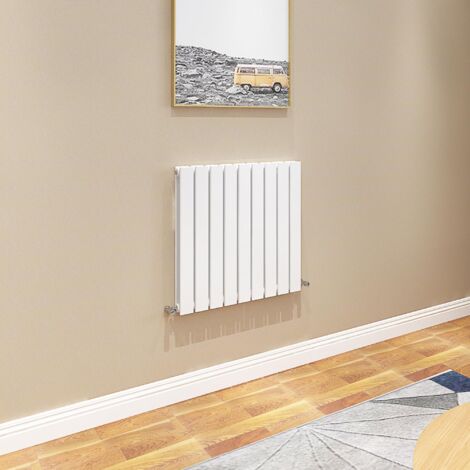 AICA Flat Panel Radiator 600x612mm Central Heating Double Horizontal Stylish White