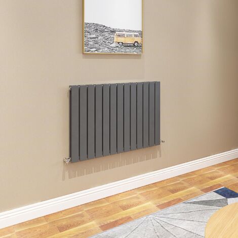 AICA Flat Panel Radiator 600x884mm Central Heating Double Horizontal Stylish Anthracite