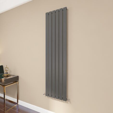 AICA Flat Panel Radiator 1600x408mm Central Heating Single Vertical Stylish Anthracite