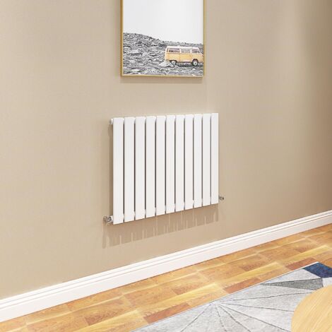 AICA Flat Panel Radiator 600x748mm Central Heating Single Horizontal Stylish White