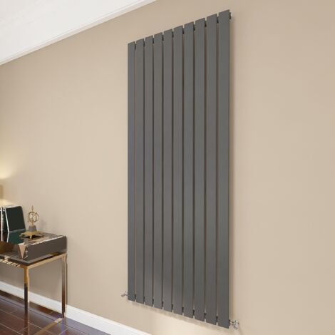 AICA Flat Panel Radiator 1800x680mm Central Heating Single Vertical Stylish Anthracite