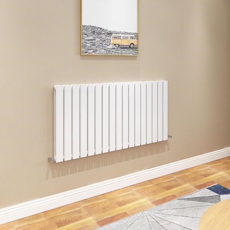 AICA Flat Panel Radiator 600x1156mm Central Heating Double Horizontal Stylish White