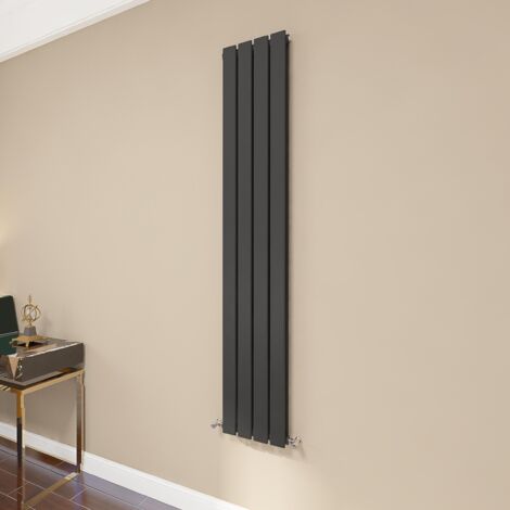 AICA Flat Panel Radiator 1600x272mm Central Heating Double Vertical Stylish Black