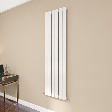 AICA Flat Panel Radiator 1600x408mm Central Heating Single Vertical Stylish White