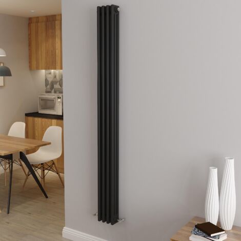 AICA 1800x200mm 3 Column Vertical Black Radiator Central Heating Cast Iron Style (1/5)