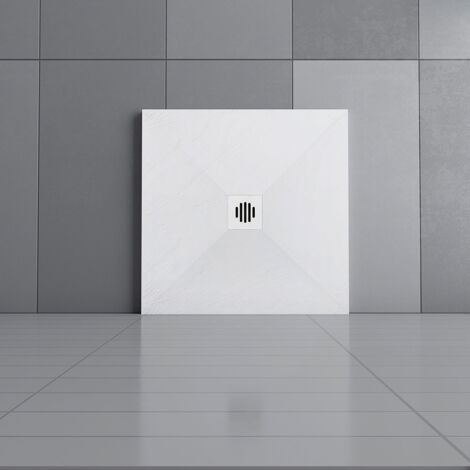 Aica 760x760x30mm Square Shower Tray Drain cover ABS plastic