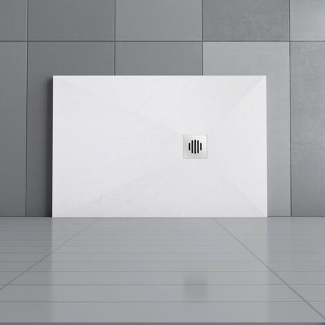Aica 1500x900x30mm Rectangle Shower Tray Drain cover stainless steel strip