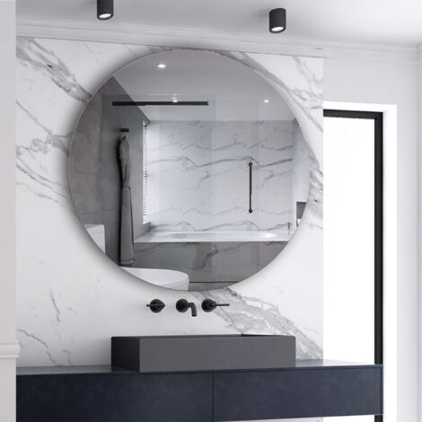 1000 X 1000 MM Environmental friendly Round Mirror with Copper-free ,Explosion-proof, Vertical