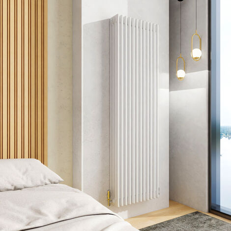 AICA 1800x560mm White Vertical Traditional Radiator Cast Iron 4 Column Heating UK (1/5)