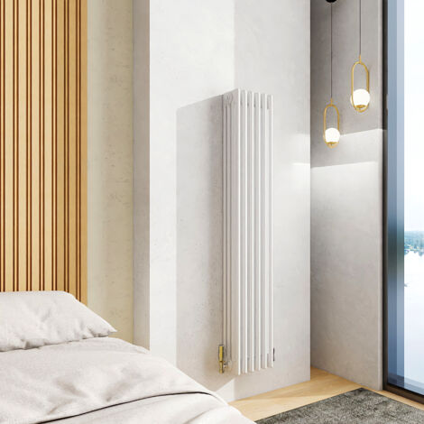 AICA 1500x290mm White Vertical Traditional Radiator Cast Iron 4 Column Heating UK (1/5)