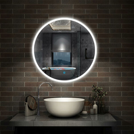 Round bathroom deals storage mirror