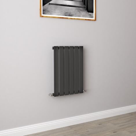 AICA Flat Panel Radiator Designer Central Heating Horizontal 600x408mm Single Anthracite