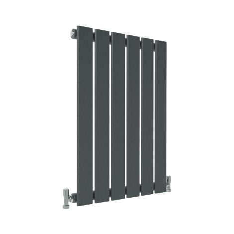 AICA Flat Panel Radiator Designer Central Heating Horizontal 600x408mm Single Anthracite