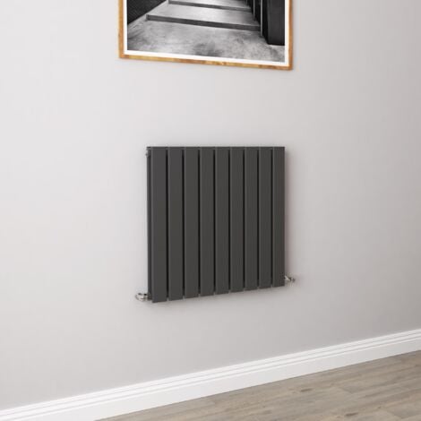 AICA Flat Panel Radiator Designer Central Heating Horizontal 600x612mm Double Anthracite