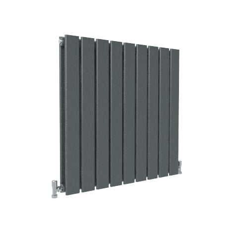 AICA Flat Panel Radiator Designer Central Heating Horizontal 600x612mm Double Anthracite