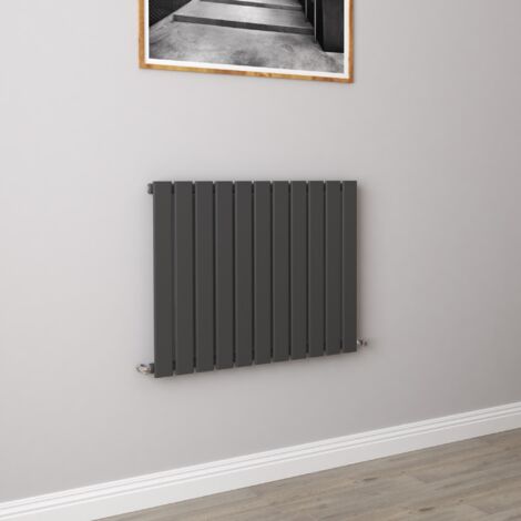 AICA Flat Panel Radiator Designer Central Heating Horizontal 600x748mm Single Anthracite