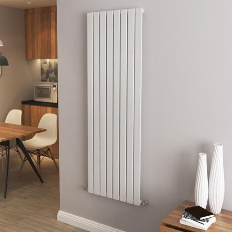 AICA Flat Panel Radiator Designer Central Heating Vertical 1600x544mm Single White