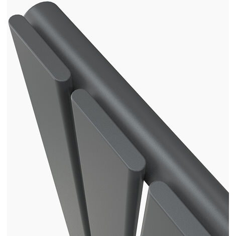 AICA Flat Panel Radiator Designer Central Heating Vertical 1800x408mm Single Anthracite
