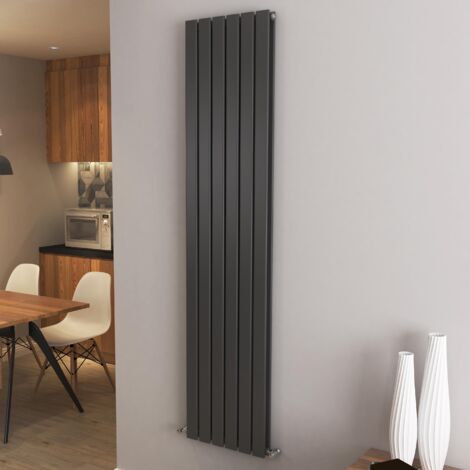 AICA Flat Panel Radiator Designer Central Heating Vertical 1800x408mm Double Anthracite