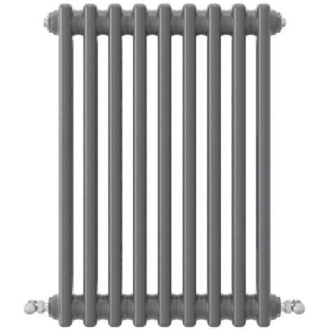 AICA Traditional Radiator Central Heating Cast Iron Style 2 Column Horizontal 600x425mm Anthracite