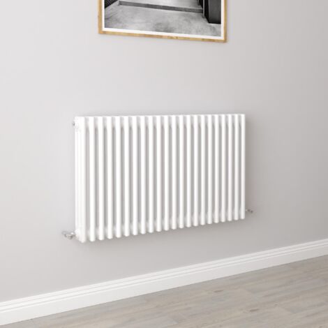 AICA Traditional Radiator Central Heating Cast Iron Style 3 Column Horizontal 600x1010mm White