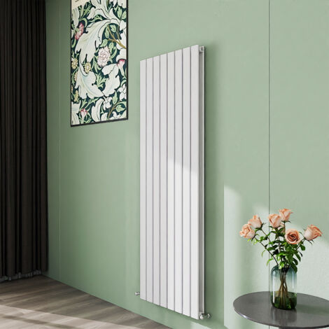 AICA 1600x544mm  White Vertical Designer Radiator Double Flat Panel Heating UK
