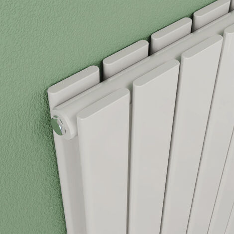 AICA 1600x544mm  White Vertical Designer Radiator Double Flat Panel Heating UK