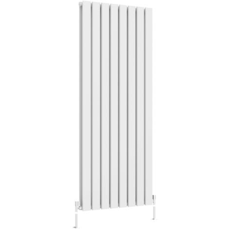 AICA 1600x544mm  White Vertical Designer Radiator Double Flat Panel Heating UK