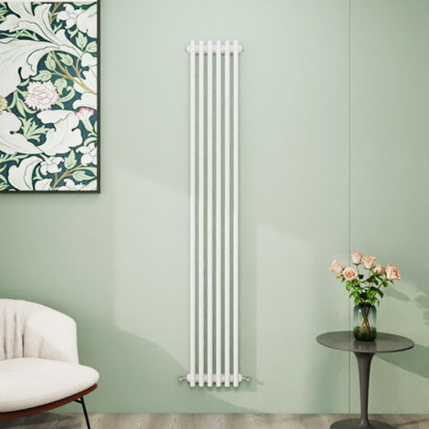 AICA 1800x290mm White Vertical Traditional Radiator Cast Iron 3 Column Heating UK
