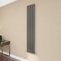 AICA Flat Panel Radiator 1600x272mm Central Heating Single Vertical Stylish Anthracite