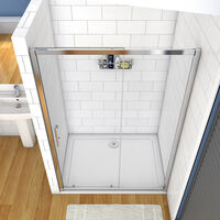1100x1900mm,Walk In Sliding Shower Enclosure Door,without tray