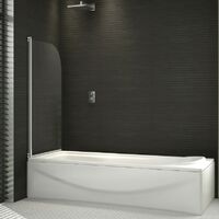 800x1400mm 180 Pivot Shower Bath Screen Tempered Glass Door Panel